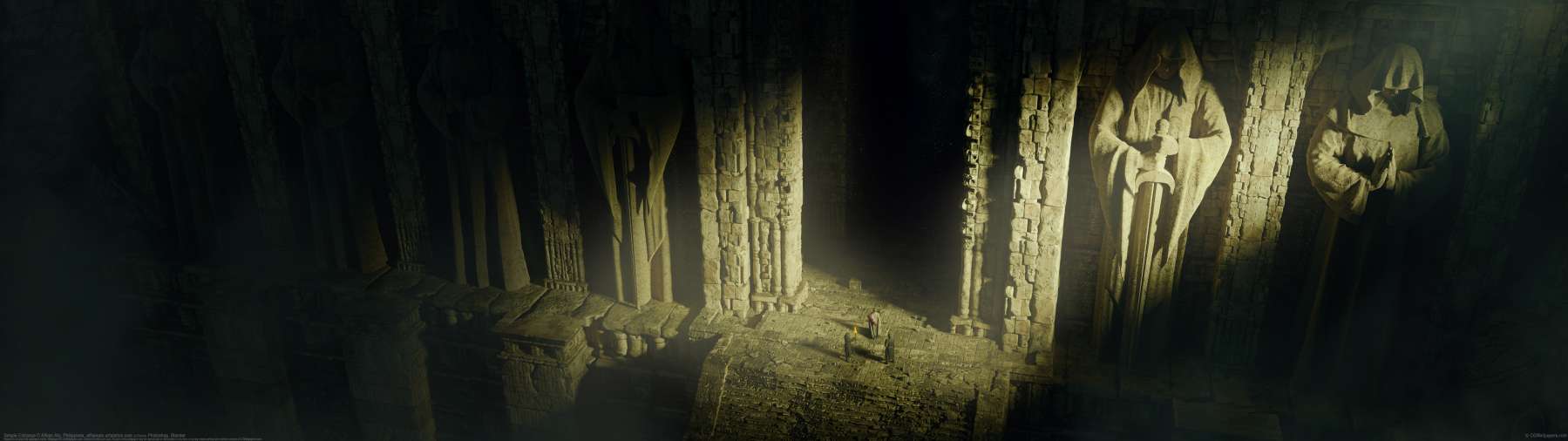 Temple Entrance ultrawide achtergrond