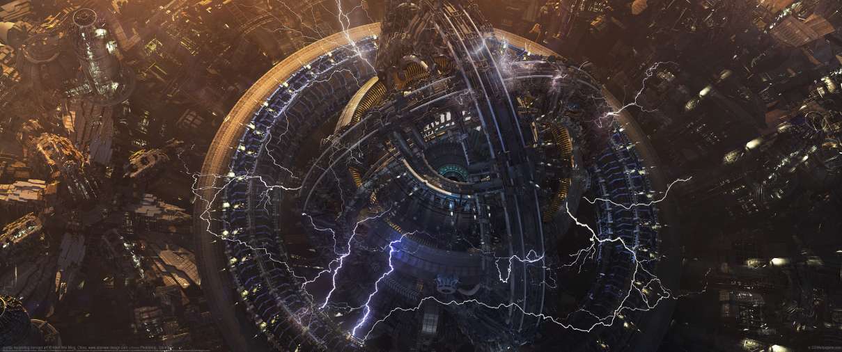 Jupiter Ascending concept art ultrawide achtergrond