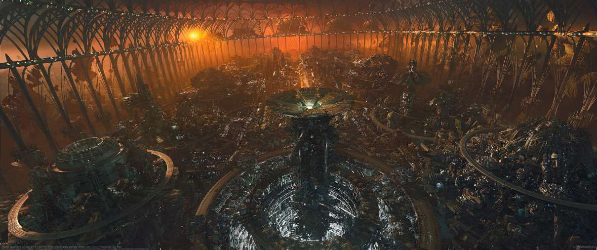 Jupiter Ascending concept art ultrawide achtergrond