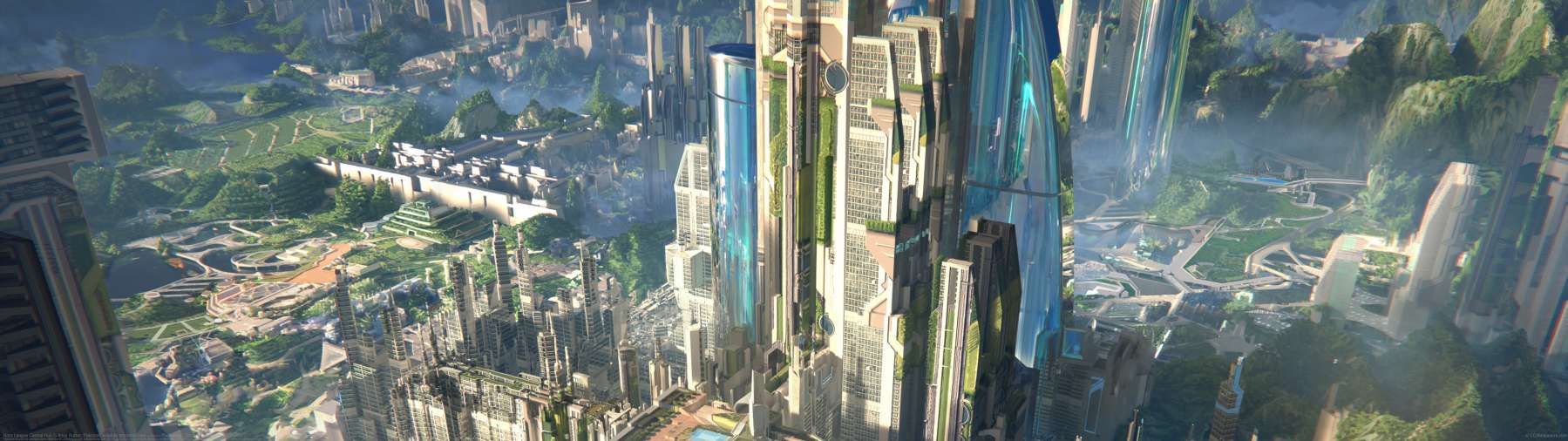 Nitro League Central Hub ultrawide achtergrond