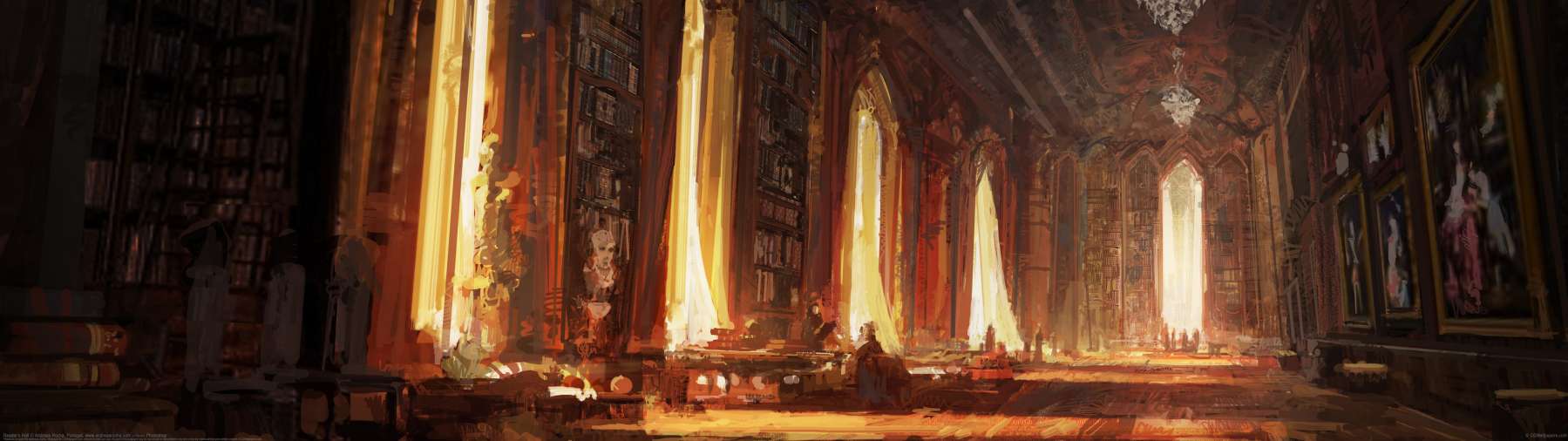 Reader's Hall ultrawide achtergrond