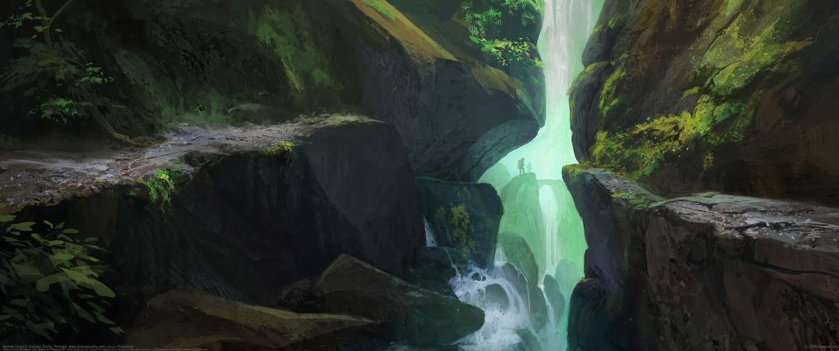 Narrow Gorge ultrawide achtergrond