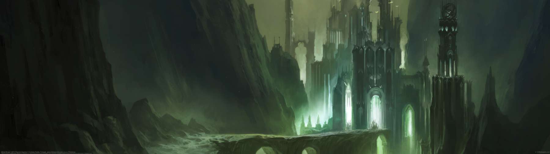 Minas Morgul - MTG Playmat (Swamp) ultrawide achtergrond