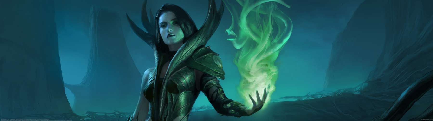 Sorceress ultrawide achtergrond