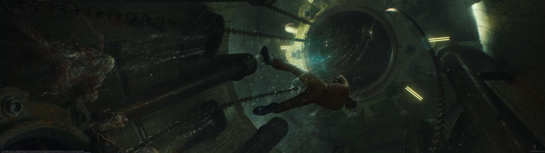 The Callisto Protocol - Sewage Disposal ultrawide achtergrond