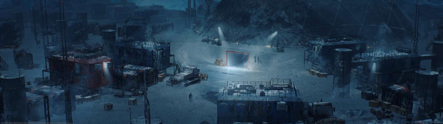 The Callisto Protocol - Mineshaft Level ultrawide achtergrond
