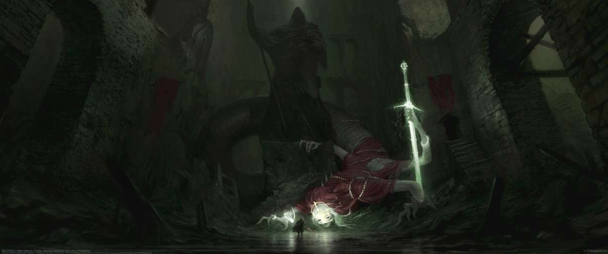Blind King ultrawide achtergrond