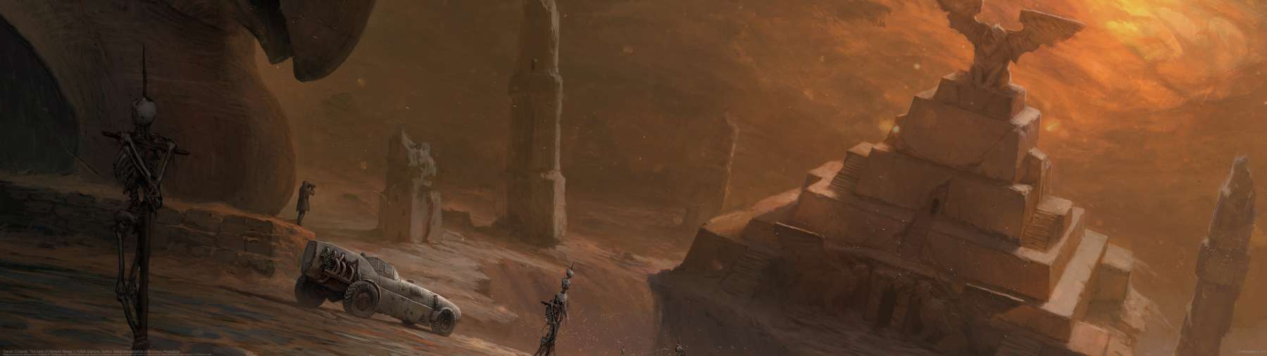 Trench Crusade: The ruins of Nineveh Novus ultrawide achtergrond