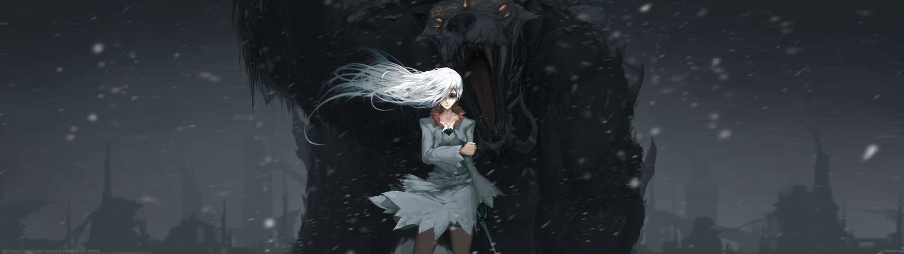 RWBY Volume 5 ultrawide achtergrond