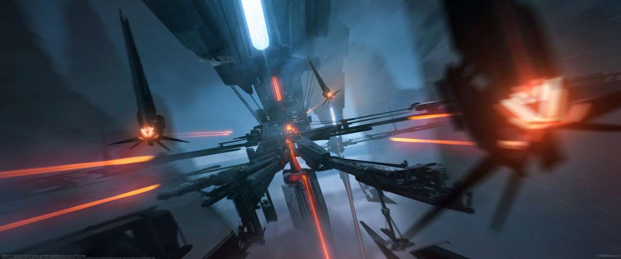 Attack! ultrawide achtergrond