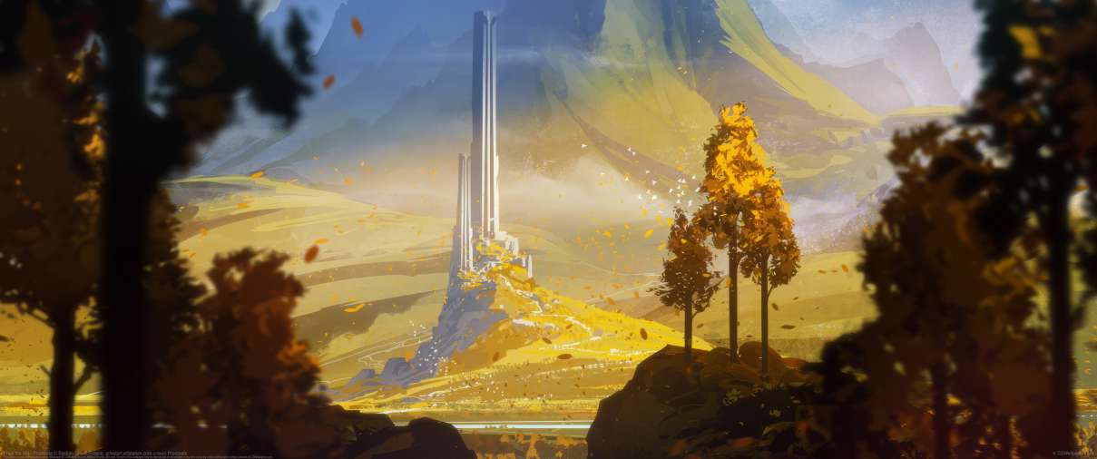 From the Hill - Procreate ultrawide achtergrond