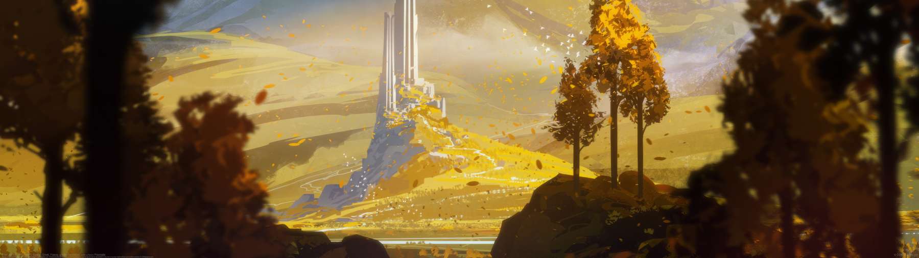 From the Hill - Procreate ultrawide achtergrond