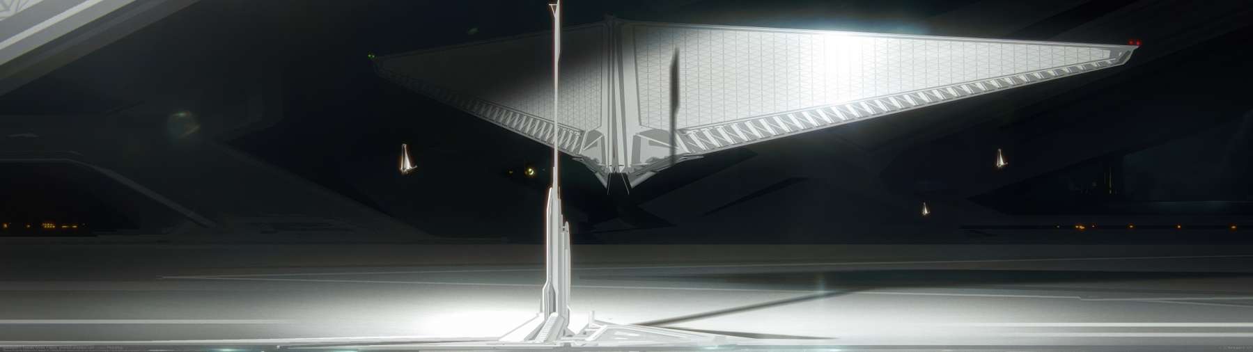 Spaceport ultrawide achtergrond