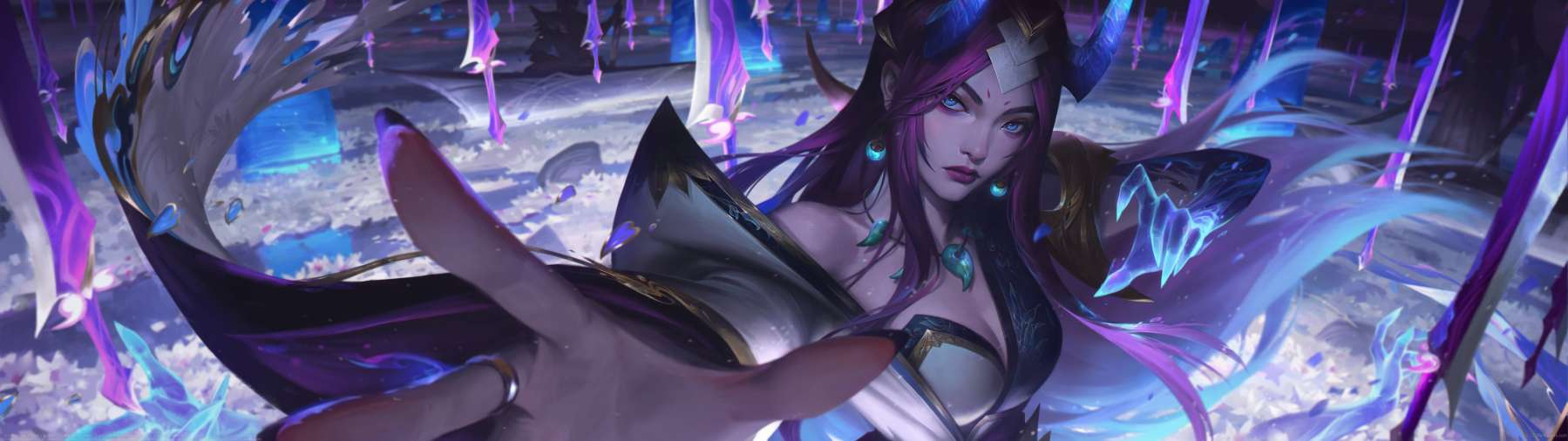 Spirit Bloosom Irelia splash ultrawide achtergrond