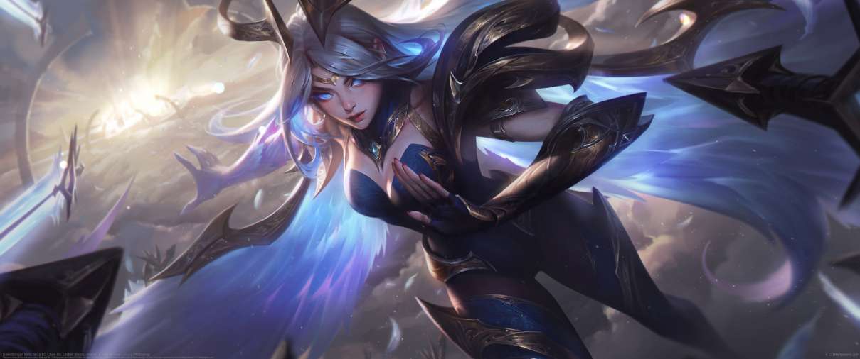 DawnBringer Irelia fan art ultrawide achtergrond