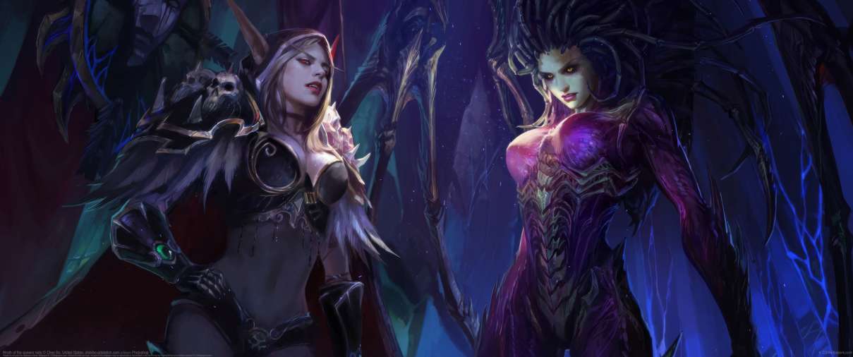 Wrath of the queens redo ultrawide achtergrond
