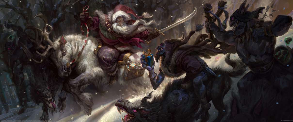 Christmas Challenge ultrawide achtergrond