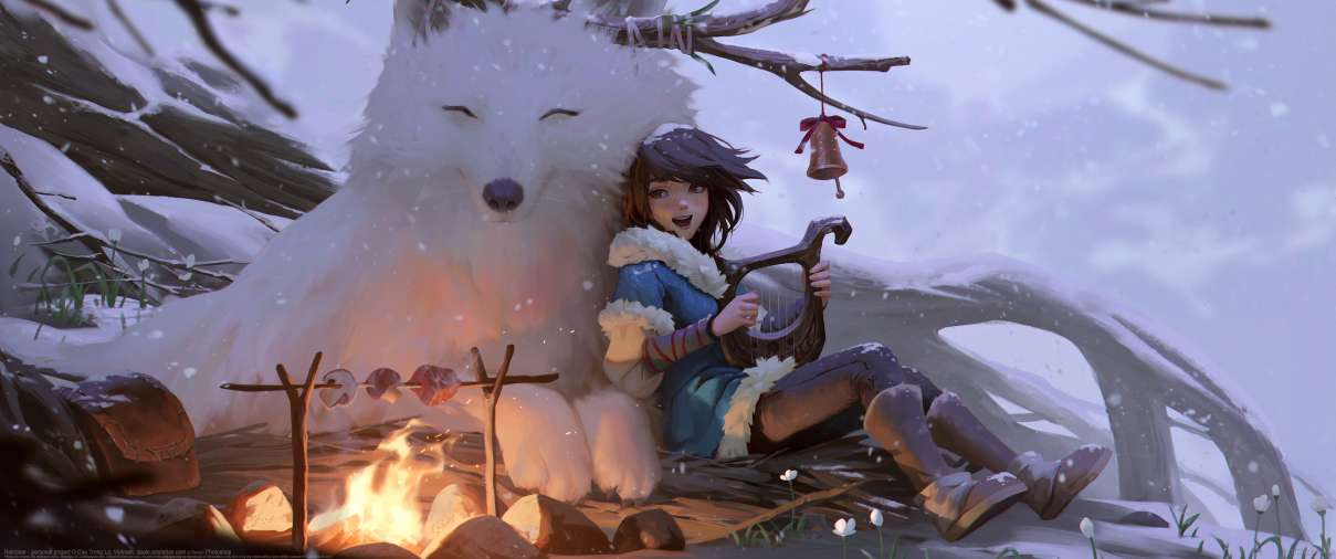Reindeer - personal project ultrawide achtergrond