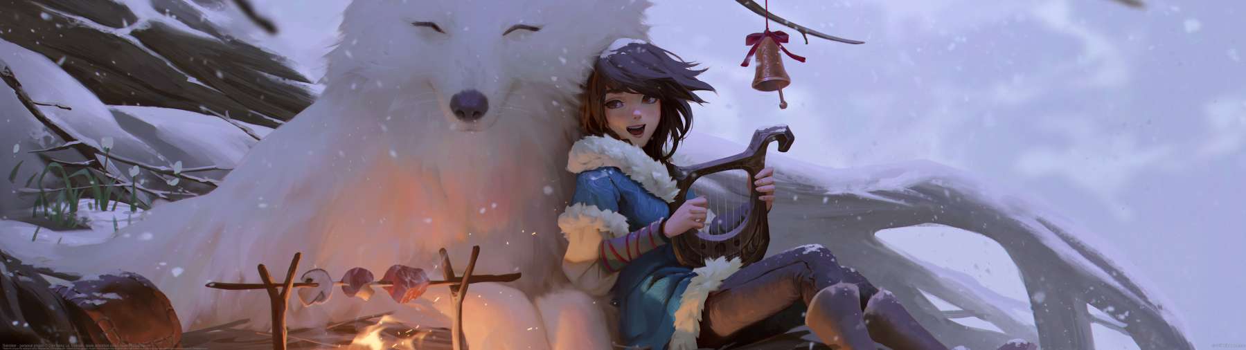 Reindeer - personal project ultrawide achtergrond