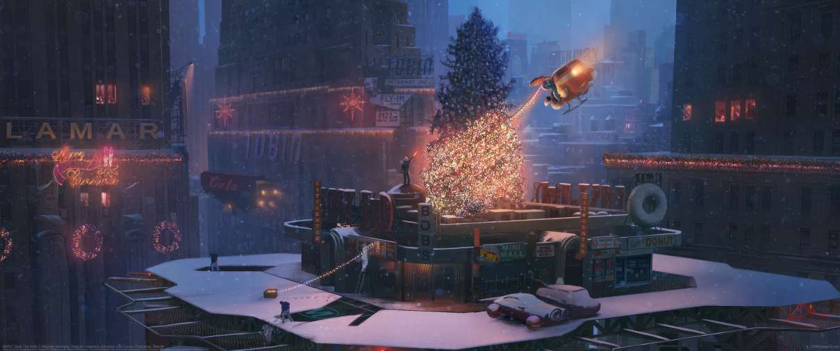 MARV: Deck The Halls ultrawide achtergrond
