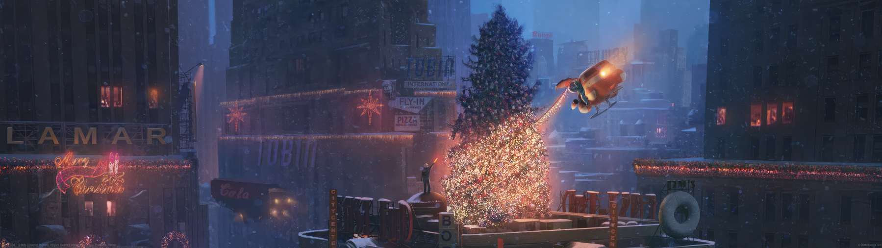 MARV: Deck The Halls ultrawide achtergrond