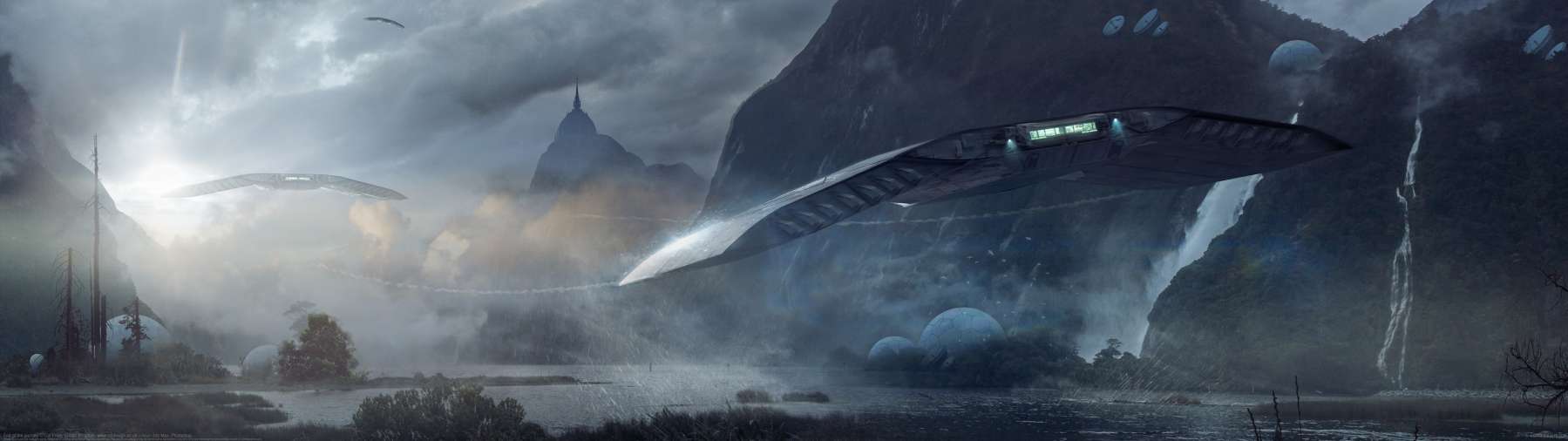 End of the journey ultrawide achtergrond