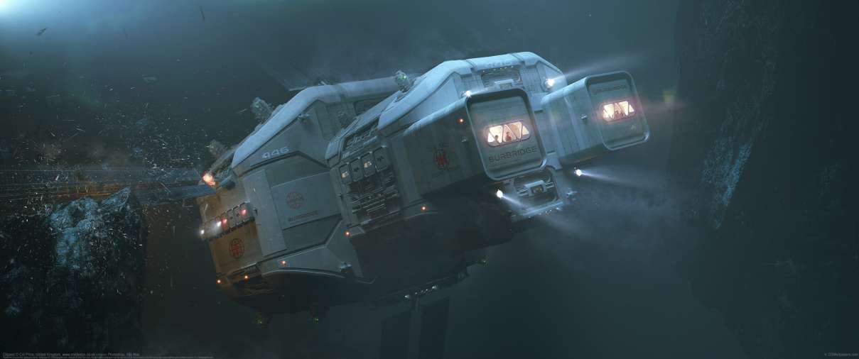 Clipped ultrawide achtergrond