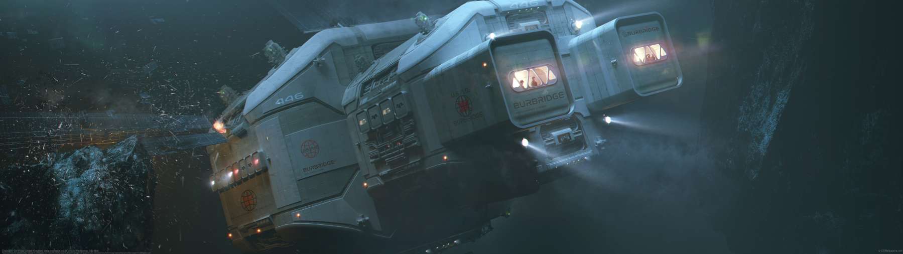 Clipped ultrawide achtergrond