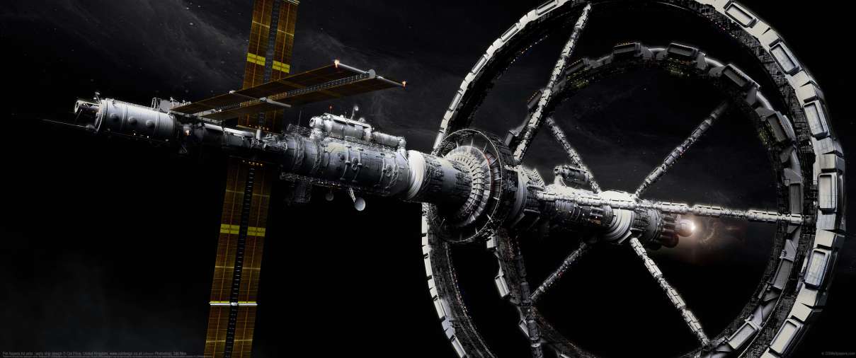 Per Aspera Ad asta : early ship design ultrawide achtergrond