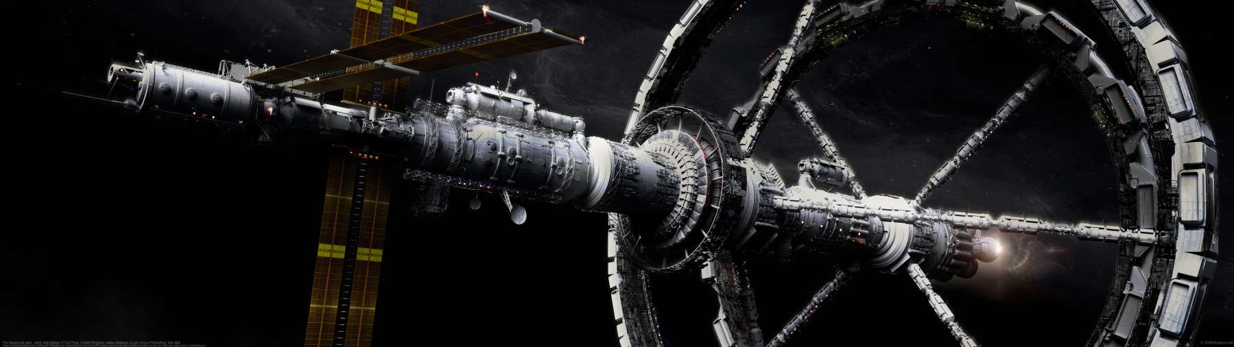 Per Aspera Ad asta : early ship design ultrawide achtergrond
