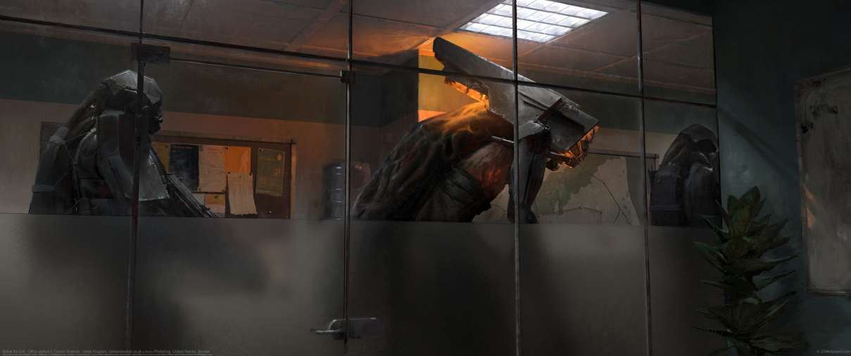 Below the Salt - Office visitors ultrawide achtergrond
