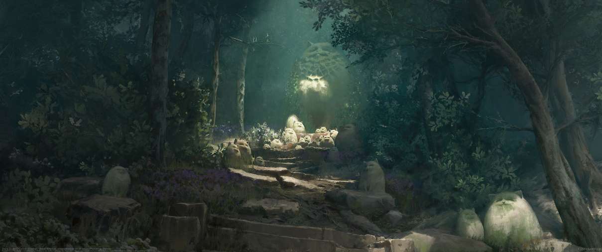 Jinji's Grotto ultrawide achtergrond