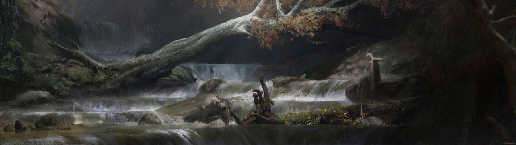 Autumnwood Fae ultrawide achtergrond