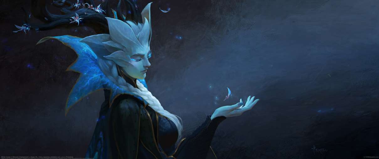 Winter Queen ultrawide achtergrond