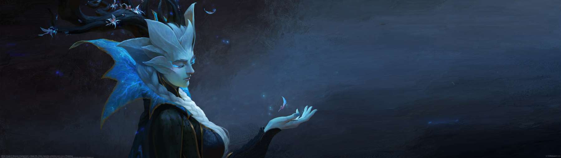 Winter Queen ultrawide achtergrond
