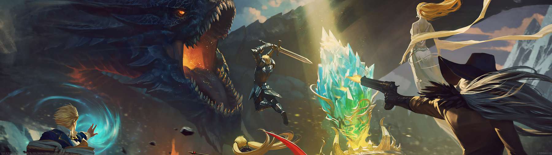 Cover art for Daybreak Legends ultrawide achtergrond