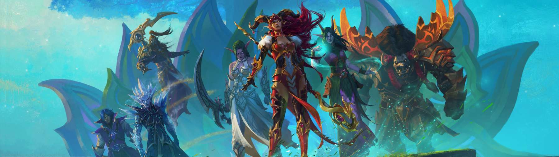 WOW 10.2 Key Art ultrawide achtergrond