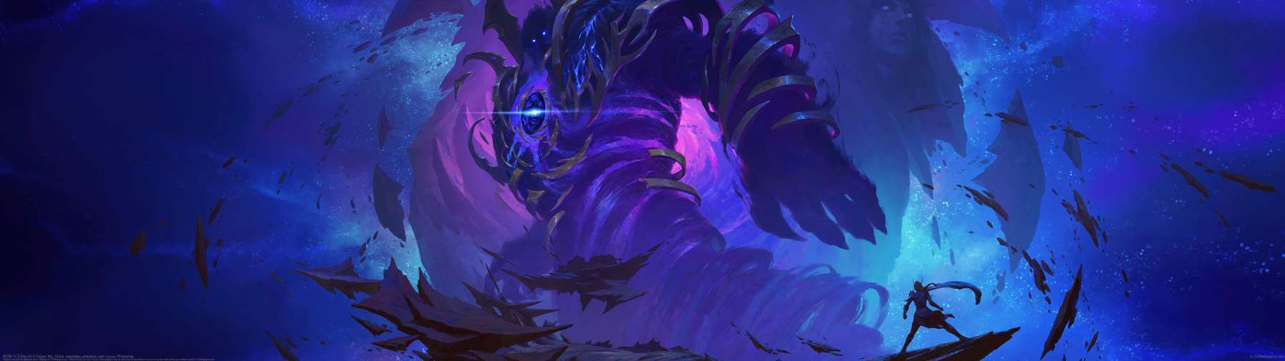 WOW 11.2 Key Art ultrawide achtergrond