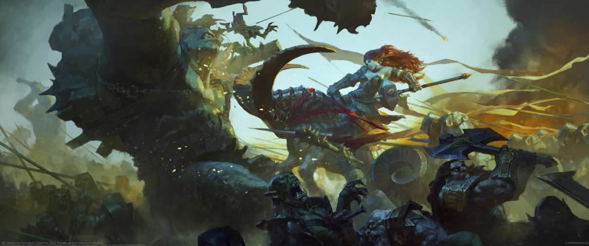 Ms. Hammer and Ram Legion ultrawide achtergrond