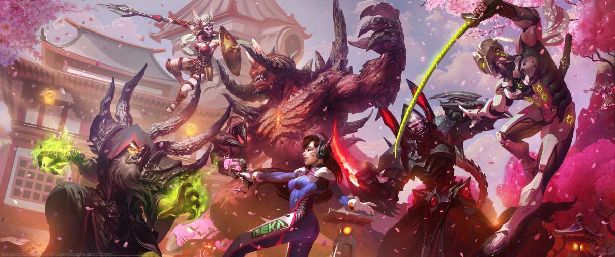 Hanamura showdown ultrawide achtergrond