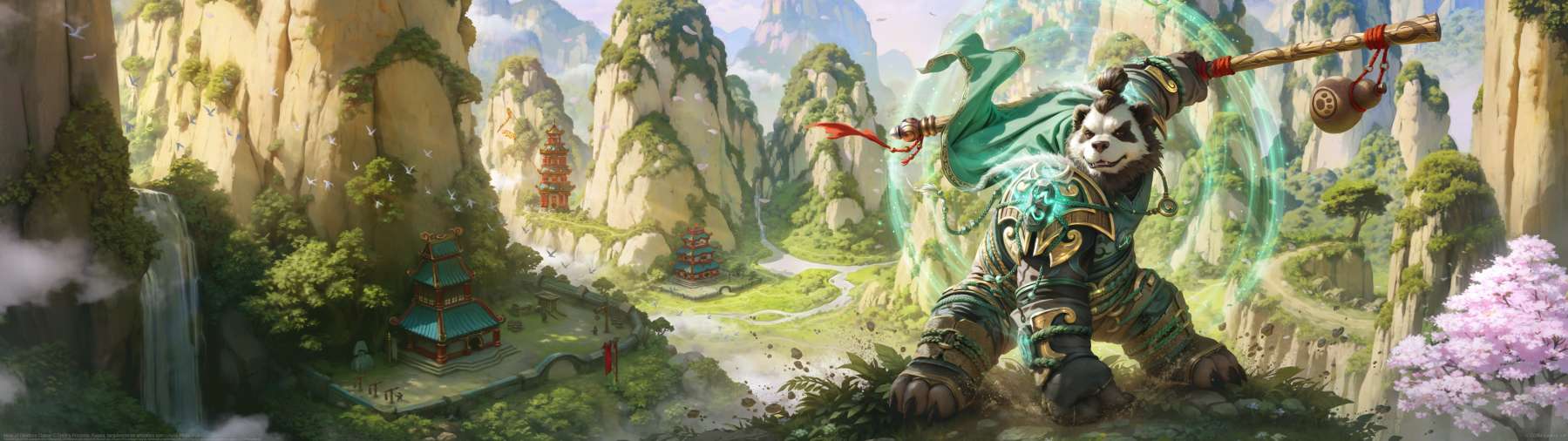 Mists of Pandaria Classic ultrawide achtergrond