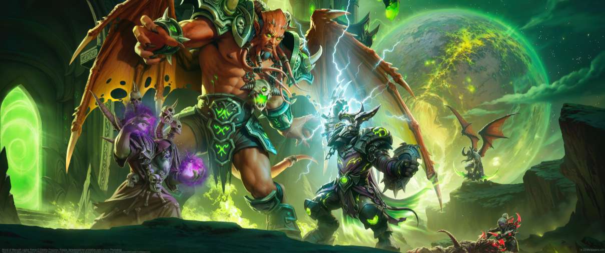 World of Warcraft Legion Remix ultrawide achtergrond