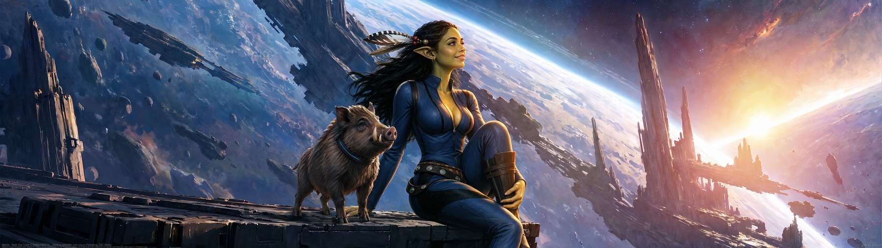 Mantra - Book One Cover ultrawide achtergrond