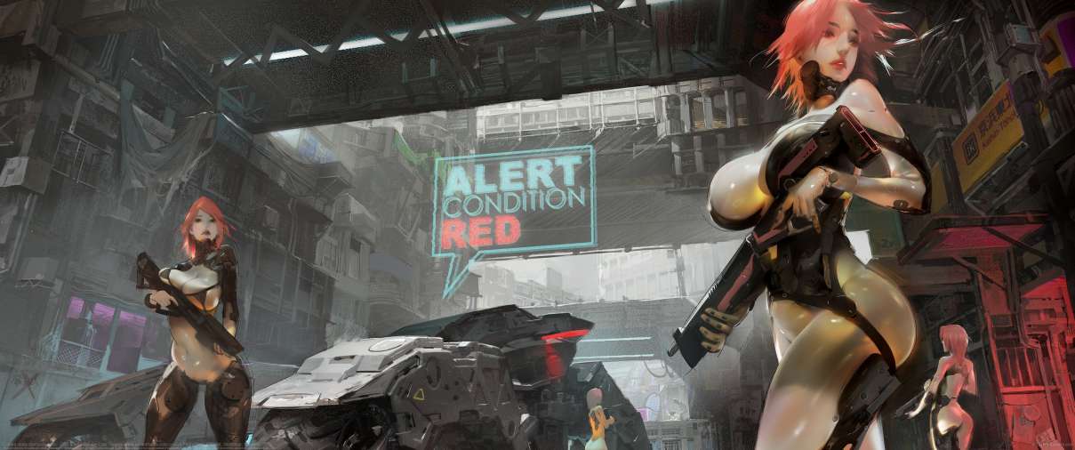 Online class demonstration - Scifi scene ultrawide achtergrond