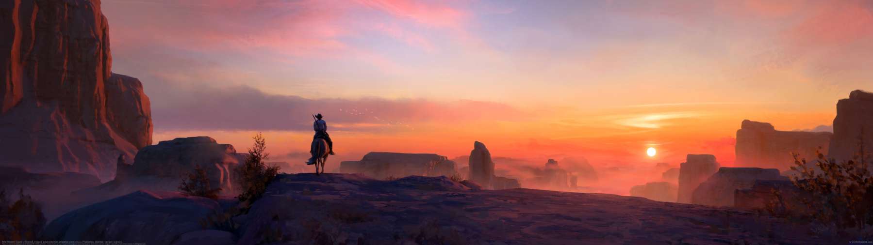 Wild West ultrawide achtergrond