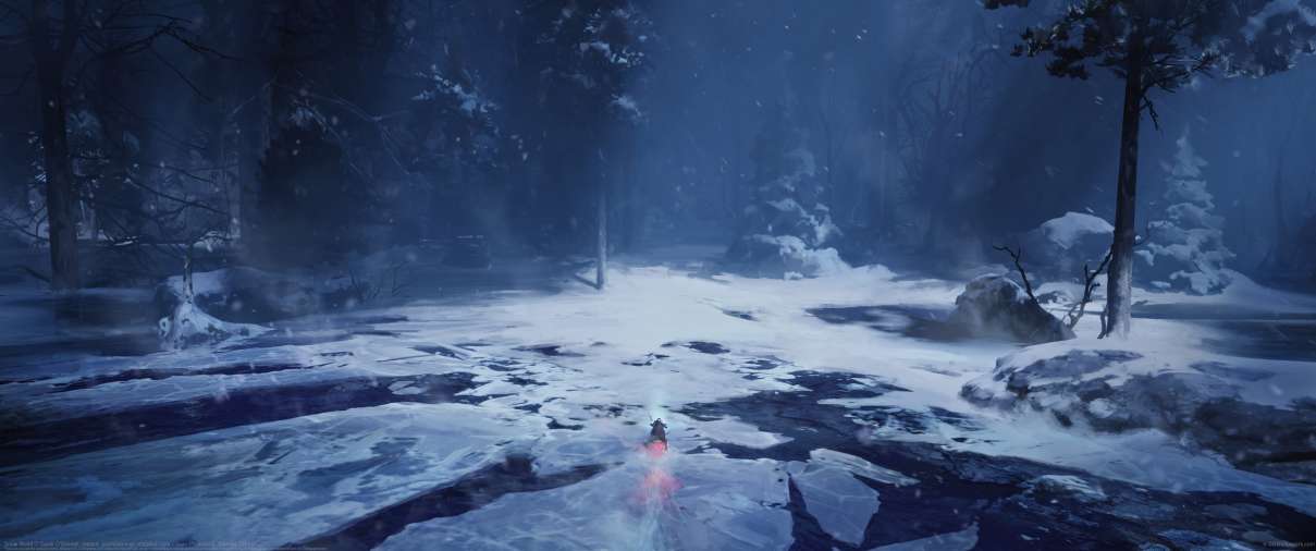 Snow World ultrawide achtergrond