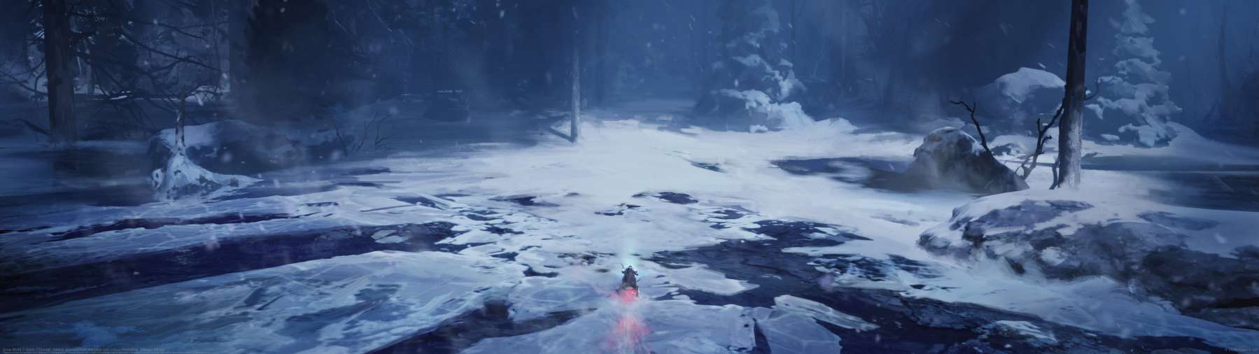 Snow World ultrawide achtergrond