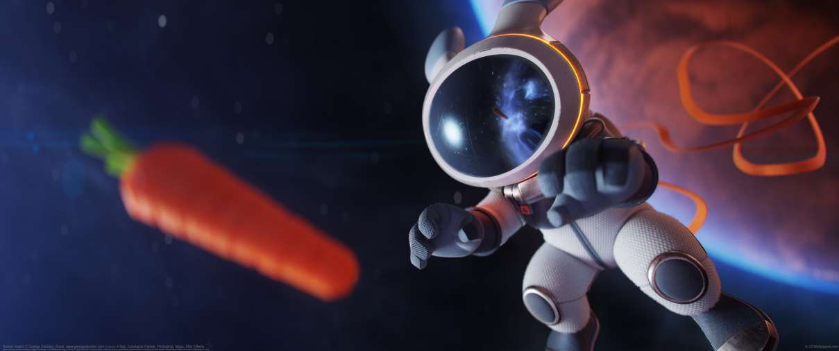 Rocket Rabbit ultrawide achtergrond