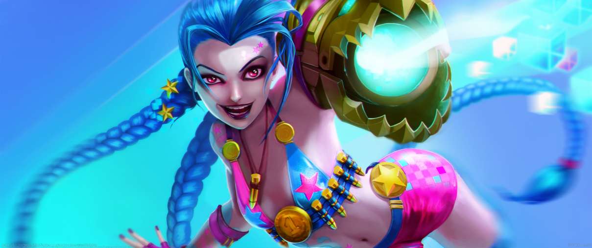 Arcade Jinx ultrawide achtergrond