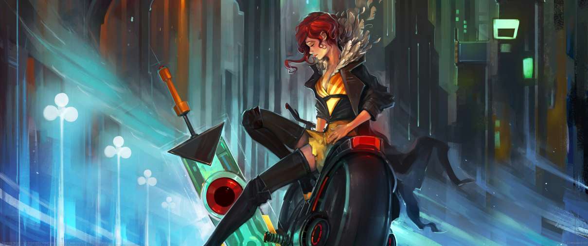 Transistor fan art ultrawide achtergrond